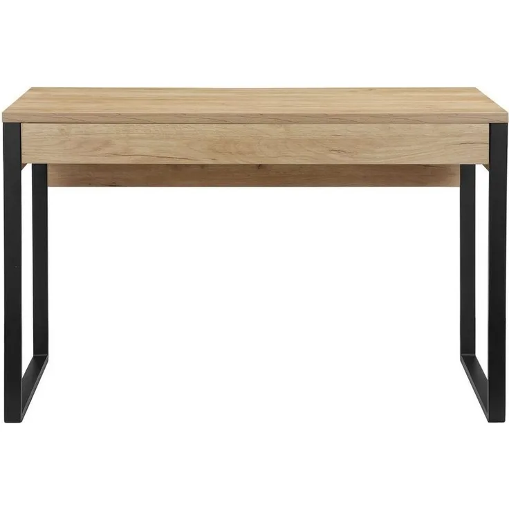 Places of Style Schreibtisch Moid, Computertisch im modernen Design, Breite 120/140/160 cm, mit Metallbeinen & Schublade