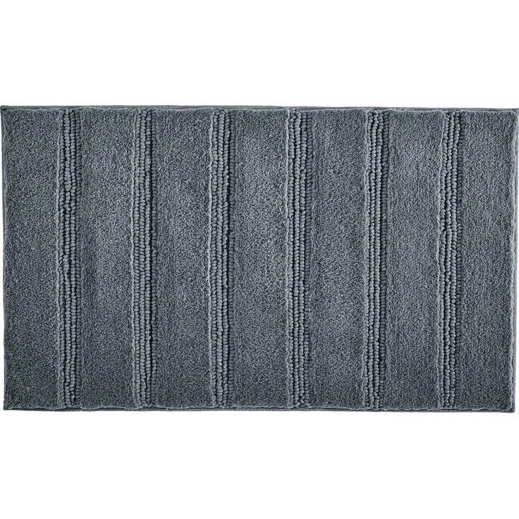 Kleine Wolke Badematte Monrovia, Höhe 23 mm, rutschhemmend beschichtet, fußbodenheizungsgeeignet, Kunstfaser, rechteckig, Badteppich, Uni Farben, gestreift, aus Mikrofaser, waschbar – Bild 2