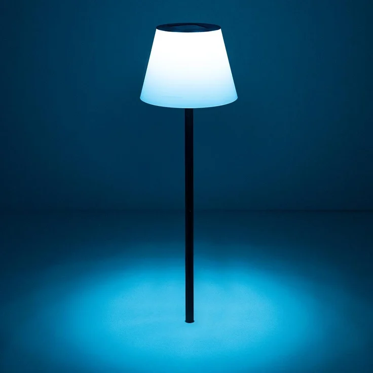 Solar LED Gartenlampe 90 x 18 cm kaltweiß Stehlampe Solarleuchte – Bild 8