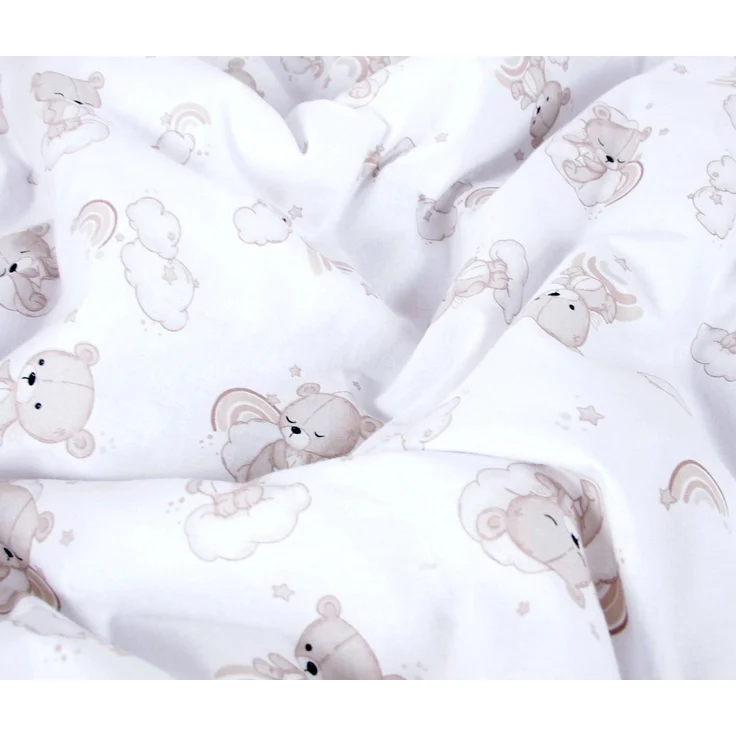 Babydecke BABYLUX Babydecke Krabbeldecke MINKY Kuscheldecke 75x100 cm+KISSEN, BabyLux, K138 - Bären – Bild 2