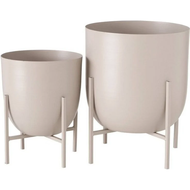 Blumentopf aus Metall KILANA, 2er-Set – Bild 4