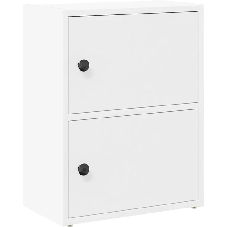 vidaXL Bücherregal Weiß 40x24x52 cm Holzwerkstoff 860355 – Bild 2