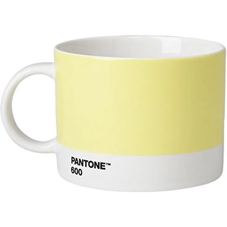 Pantone Teebecher, Porzellan, Light Yellow 600, 10. 4x10. 4x8 cm