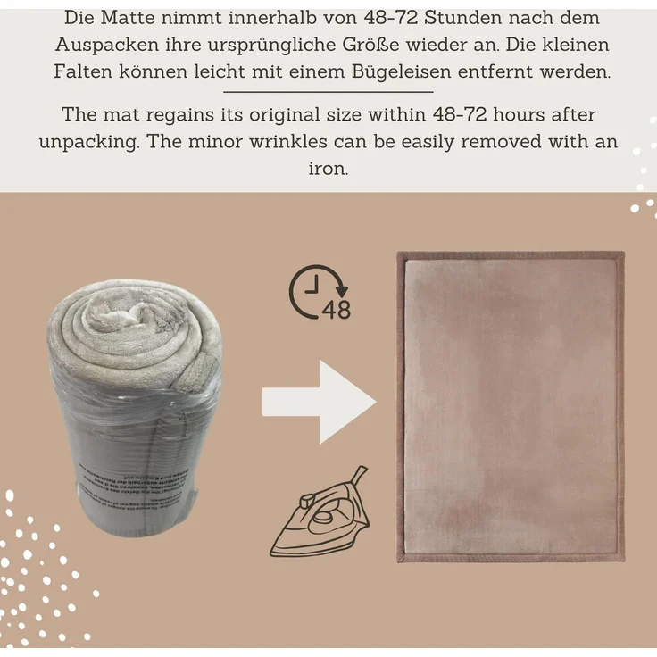 Hakuna Matte Kinderteppich mit Memory-Schaum, dicke & weiche Spielmatte 2,5 cm, Krabbelmatte, Höhe: 25 mm, Extra weich, Roll-_oder_faltbar, Hypoallergen, Schaumstoff – Bild 5