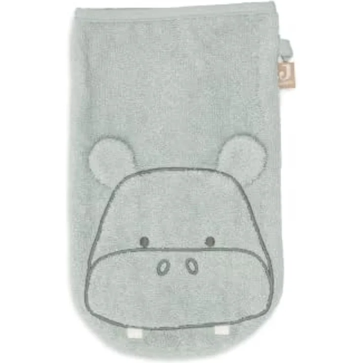 Jollein Hippo Happy Waschlappen – Frottee Grün 2 – Bild 1