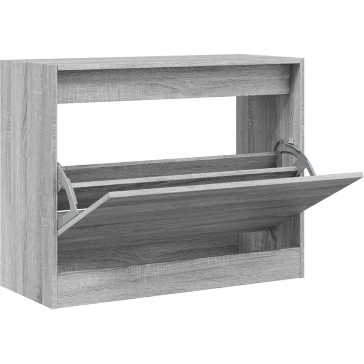 vidaXL Schuhschrank Grau Sonoma 80x34x63 cm Holzwerkstoff 839964 – Bild 1