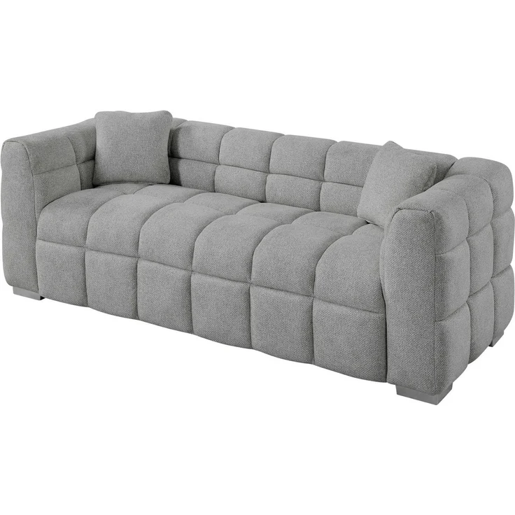ATLANTIC home collection Big-Sofa Thor Design-Sofa mit Steppung, Bubble-Optik, B:190cm, "Bubble"-3D Optik Sofa mit Taschenfederkern, inkl. Zierkissen – Bild 4