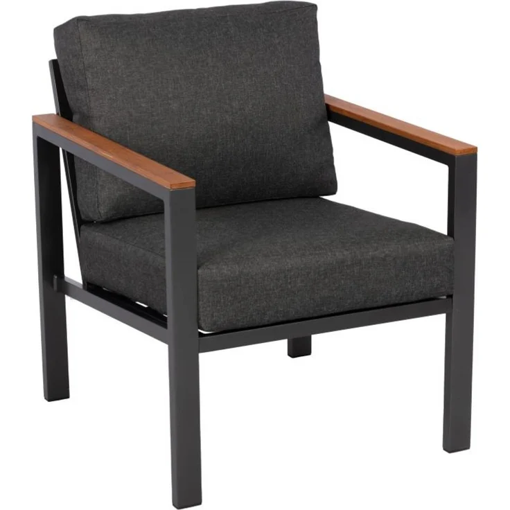 Gardissimo NORTON Alu Ecklounge Gartenmöbel Bambus Sitzgruppe grau – Bild 9