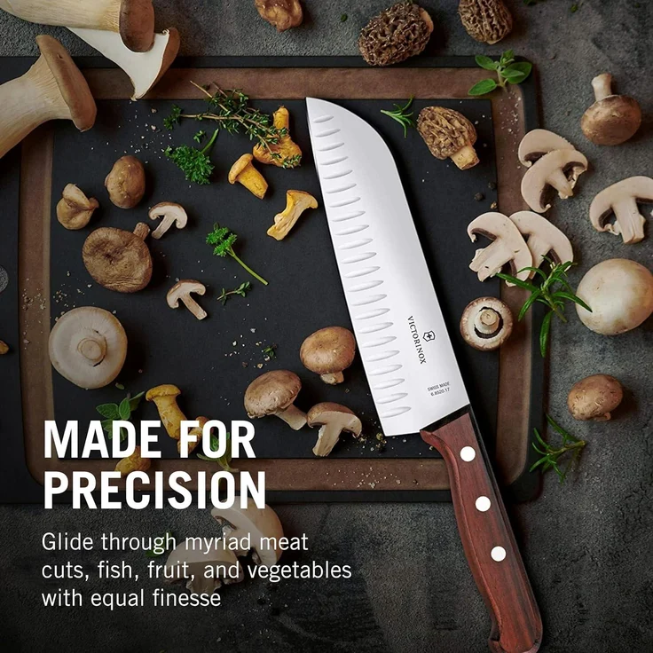 Victorinox | Wood Santokumesser Ahorngriff Kullenschliff – Bild 6