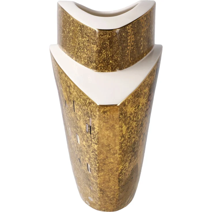 Goebel Tischvase Gustav Klimt - Der Kuss / Adele Bloch Bauer (1 St), Vase aus Porzellan, Höhe ca. 20 cm – Bild 3