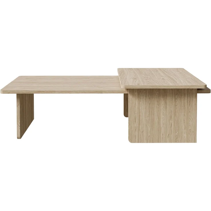 Selsey 'Usalo' Couchtisch 2er-Set, Holzoptik Eiche, 140 x 90 / 90 x 55 cm – Bild 3