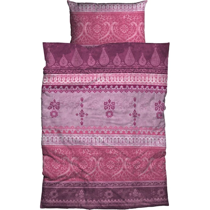 Sister S. Bettwäsche Indi Beere Biber 240 x 220 + 2x 80 x 80 cm – Bild 1