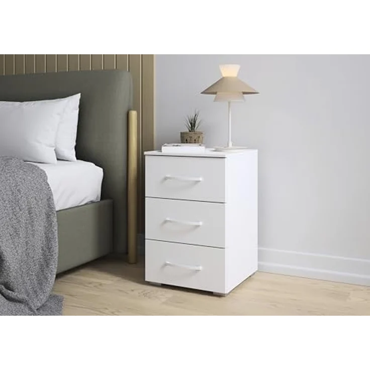 rauch Aditio Box, Nachttisch, 3 Schubladen, mit Softclose-Funktion, Farbe Weiß, BxHxT 40x61x42cm – Bild 2