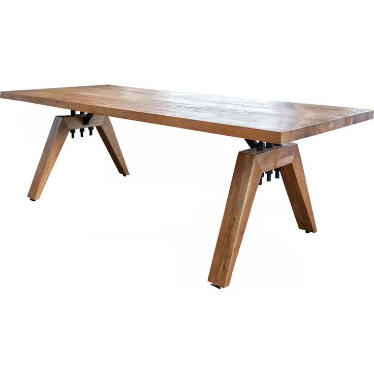 KAWOLA Esstisch WOODY Akazie massiv Gerade Kante 280x100cm – Bild 3