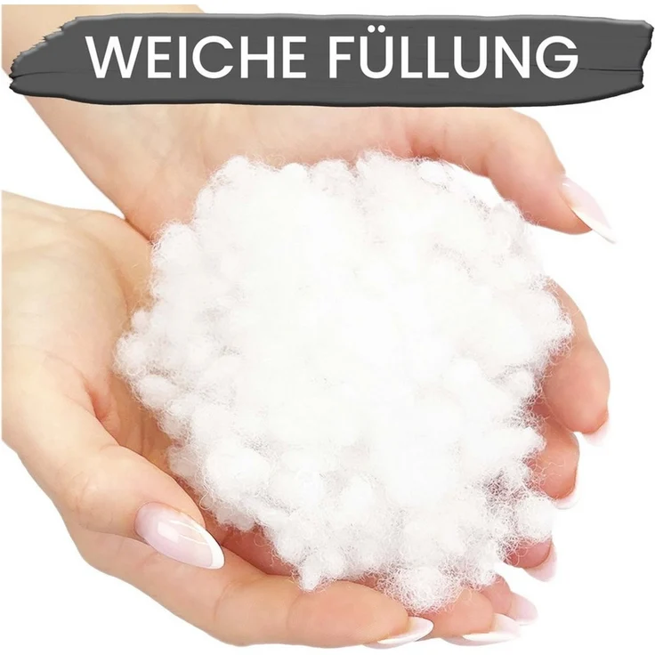 Amilian Dekokissen mit Füllung und Bezug - 2er Set - Zierkissen, Sofakissen - 40x40 cm, (2 Stück), Dekokissen mit Inlett - Couchkissen mit Kissenfüllung – Bild 2