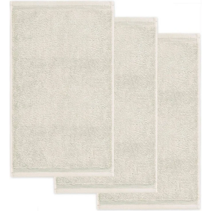 Möve Superwuschel Gästetuch 30x50 cm aus 100% Baumwolle, Nature 3er Set – Bild 2