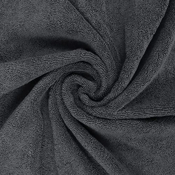Utopia Towels Badetücher Set Premium, 100% ringgesponnene Baumwolle, 69 x 137 cm, sehr saugfähig, grau, 2er-Pack – Bild 4