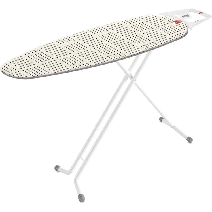 Rayen 120x40 cm Bügelbrett mittelgroß, aus Metall, weiß und Bedruckt, Maße gefaltet 165 x 42 x 6,50 cm