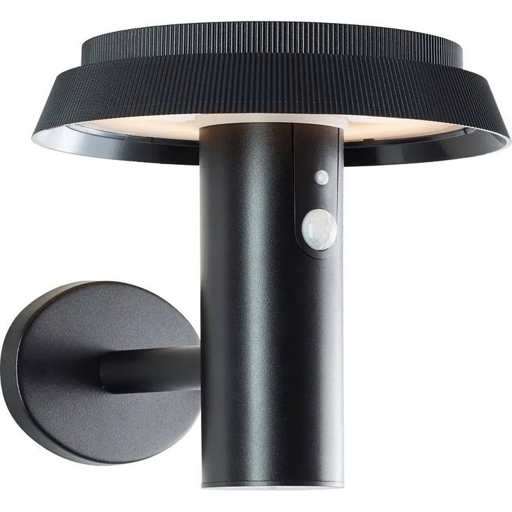 Brilliant AG Leuchten G40430-06 Alvero LED Solar Außenwandleuchte mit Bewegungsmelder