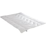 Irisette medium Ganzjahresdecke Steppbett Lara, aus edlem Baumwolle-Feinperkal, 95 Grad waschbar, inkl. Aufbewahrungstasche, 135x200 cm, weiß