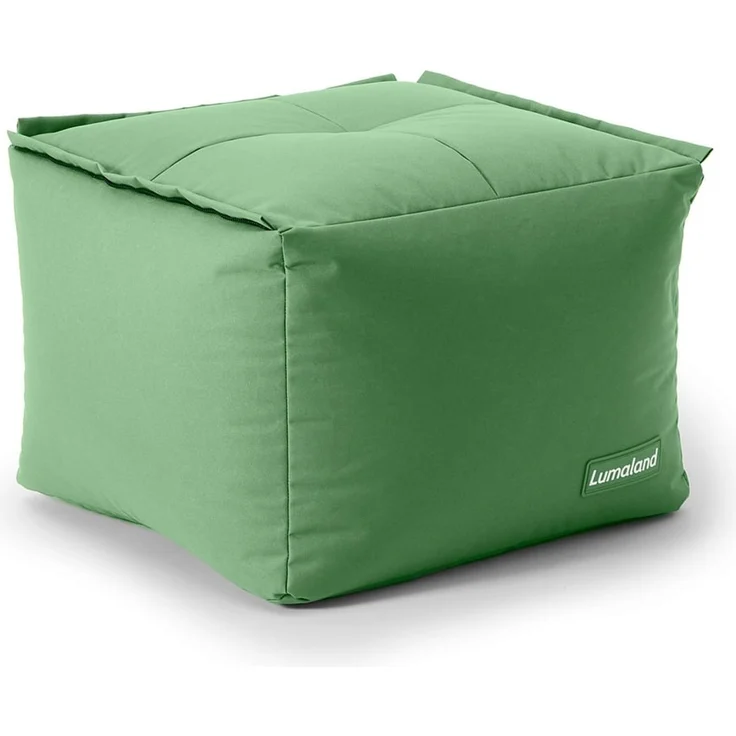 Lumaland Sitzsack-Hocker Modular 54x54x40cm pastellgrün eckig – Bild 1