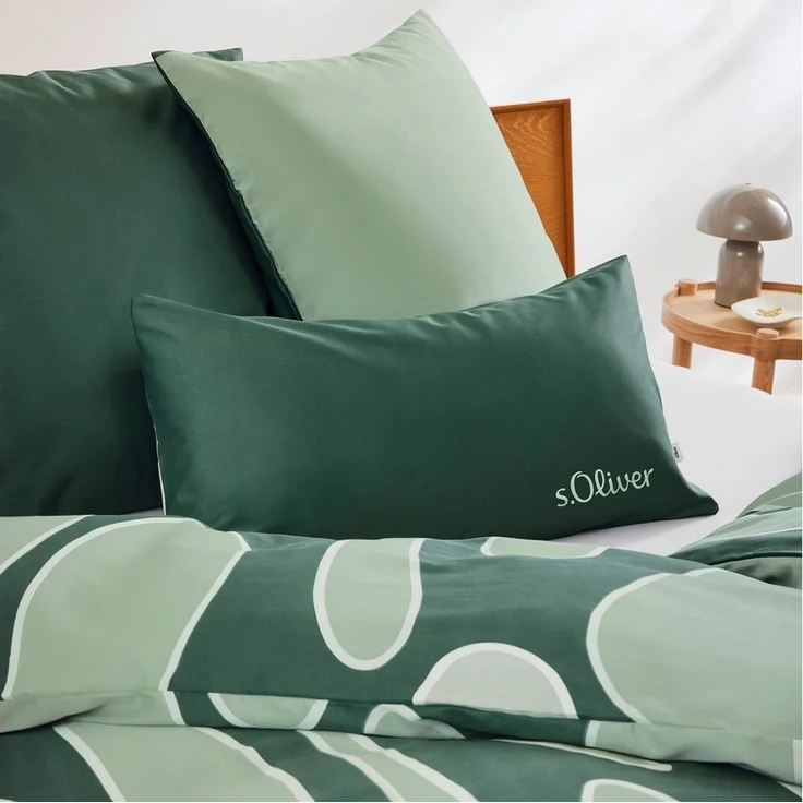 s.Oliver Bettwäsche Satinbettwäsche s.Oliver, Mako-Satin, 2 teilig, im angesagten Trenddesign – Bild 3