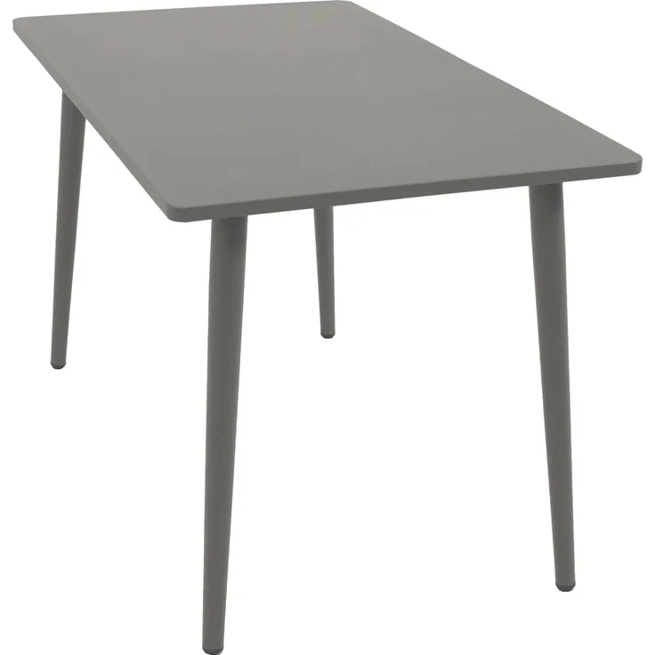 DEGAMO DENVER Gartentisch, Stahl, grau, 120x70cm – Bild 5