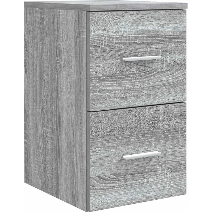 vidaXL Badezimmerschrank-Set 3 stk. Grau Sonoma 129 x 44,5 x 82 cm 3405888 – Bild 5