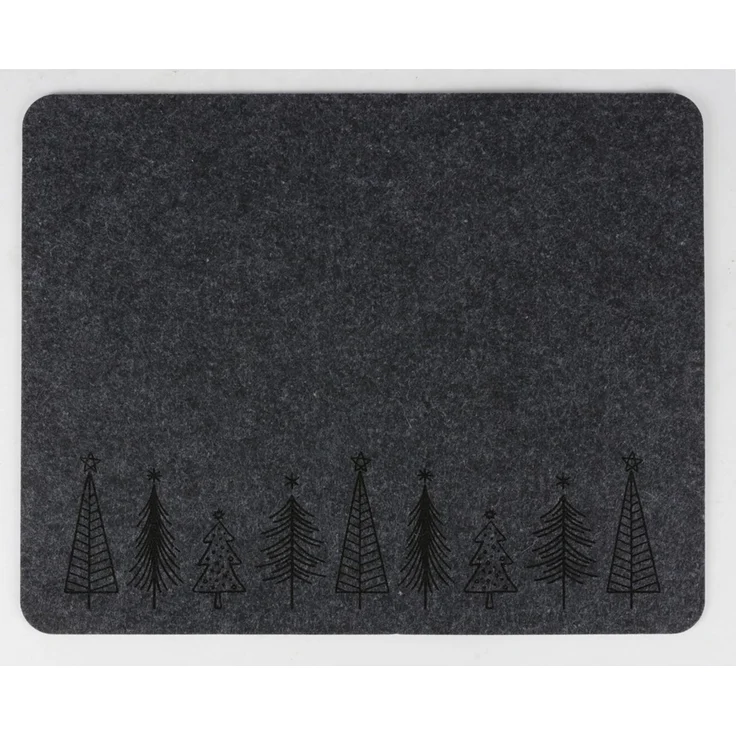 WH Filz-Platzset Baum-Design ca. 35x45 cm | dekoratives Platzset für Weihnachten, Festtagstafel und Tischdekoration | 24 Stück – Bild 4