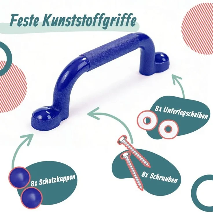 Relaxdays Klettergerüst-Griffe im Set – Bild 3