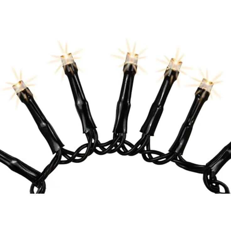 hellum Lichterkette 288 LED warmweiß, LED Lichterkette außen, Snake, warmweiß 5,74 m beleuchtete Länge, für Weihnachtsbaum < 59 Lumen, Kabelfarbe schwarz 152395 – Bild 8