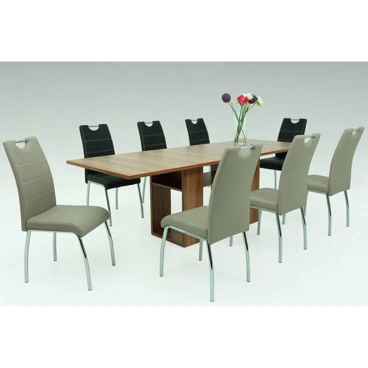 2er Set Vierfußstuhl Susi - Kunstleder Cappuccino