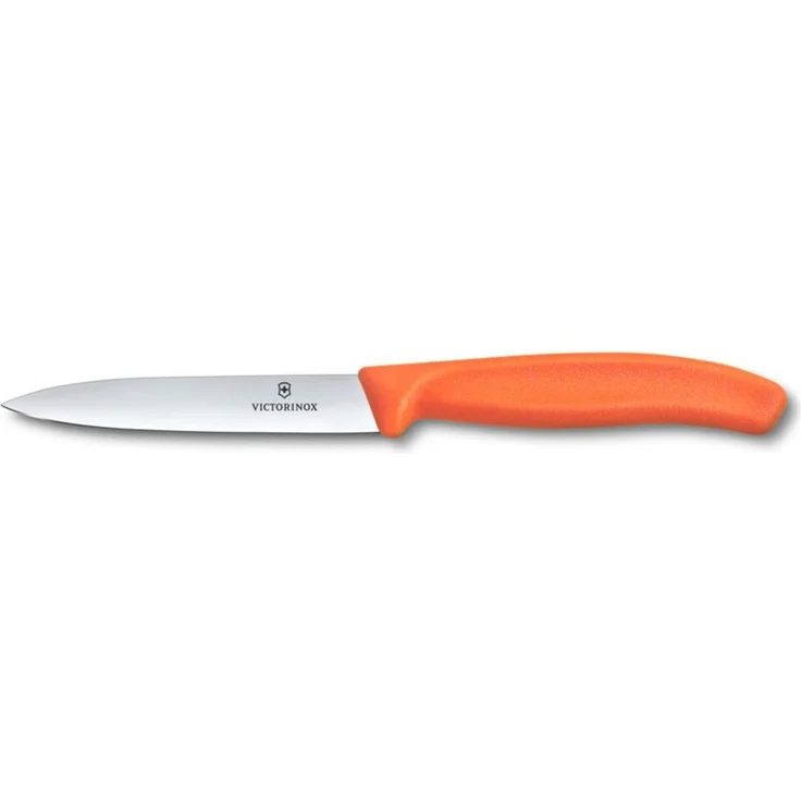 Victorinox Swiss Classic, Gemüsemesser, 10cm, Gerade, Mittelspitz, Orange