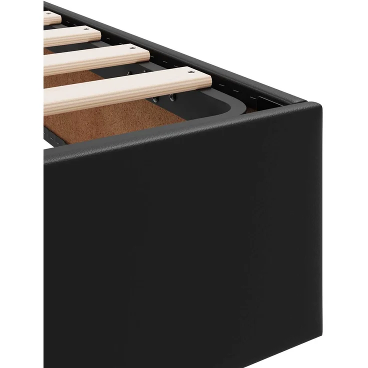 vidaXL Ottoman Bettgestell Schwarz 120 x 200 cm Kunstleder 3442766 – Bild 10