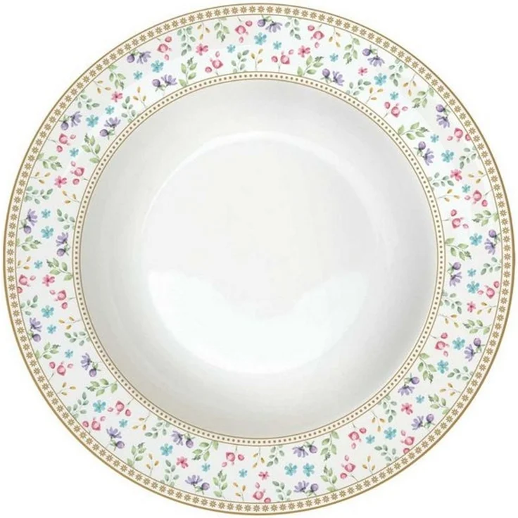 EasyLife Suppenteller Spring Bloom, Spülmaschinengeeignet, Mehrfarbig, Motiv: Hasen & Blumenkörbe – Bild 4