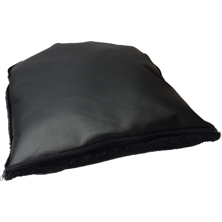 Extra pflegeleichter Hunde Leder Look Autositz - Verstärkter Autositz für kleine und mittlere Hunde - hochwertiger und wasserfester Hundeautositz für den Beifahrersitz im Auto (L-Größe, Schwarz) kompatibel für Ford Mondeo V Turnier – Bild 6