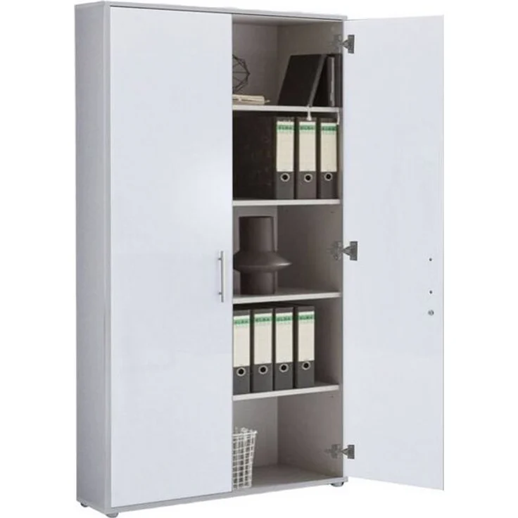 BMG Möbel Aktenschrank Büromöbel Office Edition 10 (Aktenschrank Regal Set, besteht aus 2x Aktenschrank und 1x Regal) mit viel Stauraum, abschließbar – Bild 3