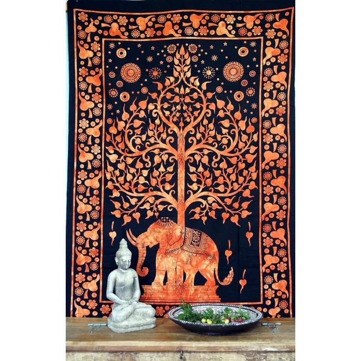 Guru-Shop Tagesdecke Boho Style Wandbehang, indische Tagesdecke -.. – Bild 1