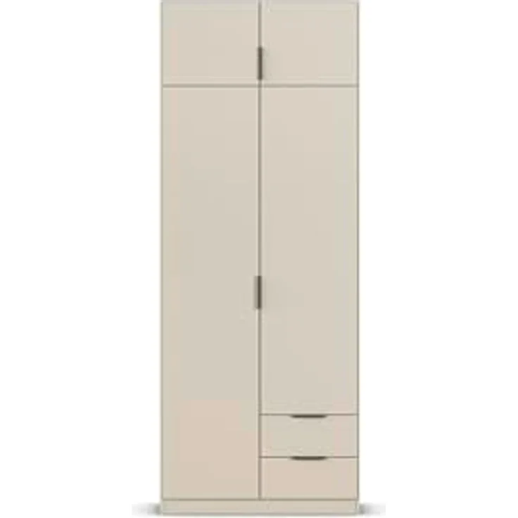 Rauch Möbel Lagoa, Kleiderschrank, Garderobe für Schlafzimmer, Kinderzimmer, Jugendzimmer 4-türig, 2 Schubladen, mit Zubehör Premium, Farbe Beige, Breite 91 cm – Bild 11