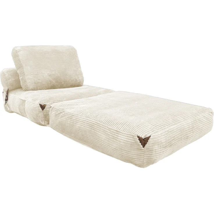 HTI-Living Loungesessel Klappsessel Aruna mit Schlaffunktion in Weiß (1 Stück, 1-St), gemütliche Sitzhöhe – Bild 2