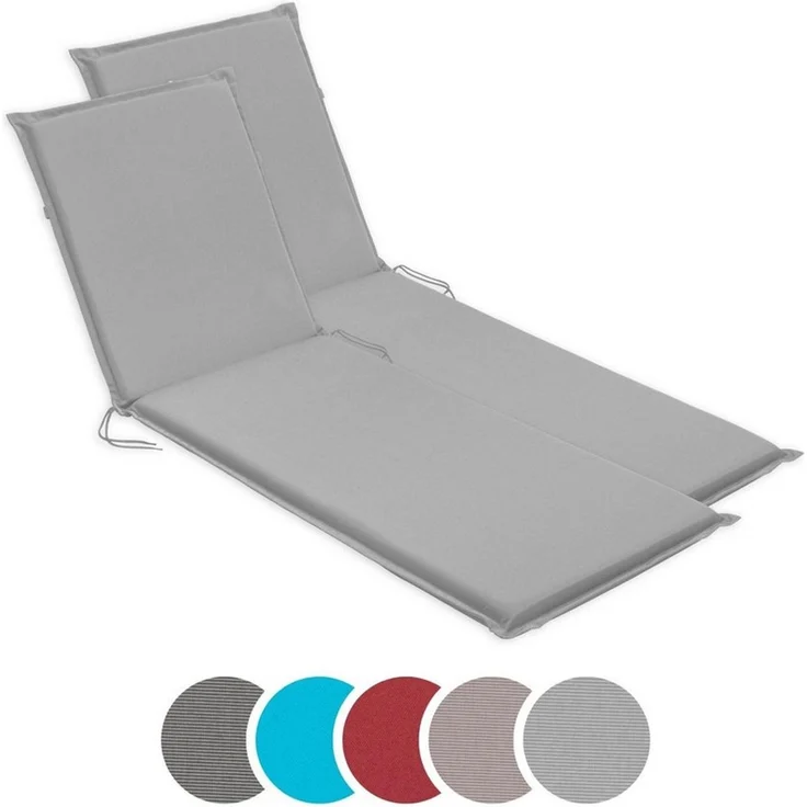 sleepling Liegenauflage Polster Sonnenliege, Strandliege, Komfortschaum, Eckbänder und Einstellband, waschbar, Made in EU – Bild 5