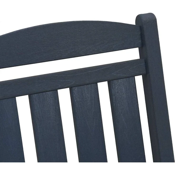 vidaXL Schaukelstuhl für den Garten Marineblau 92 x 70 x 108cm HDPE 42006614 – Bild 8