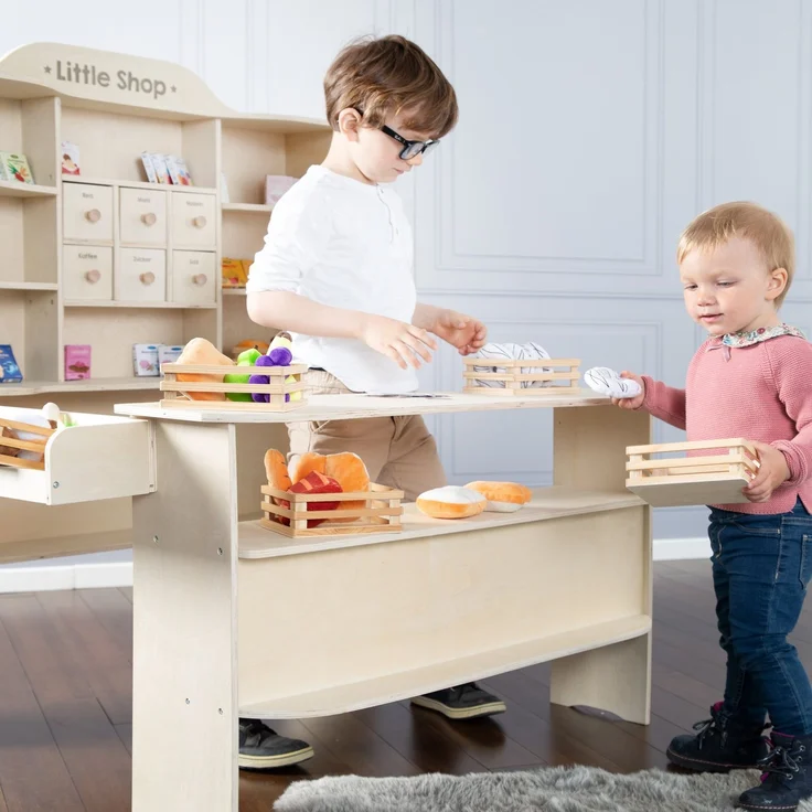 roba Kaufladen - 6 Schubladen - Theke - Seitentheke - Holz natur – Bild 8