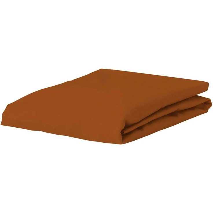 Essenza Spannbettlaken The Perfect Organic Jersey, Leather brown, 140x200 - 160x220 cm