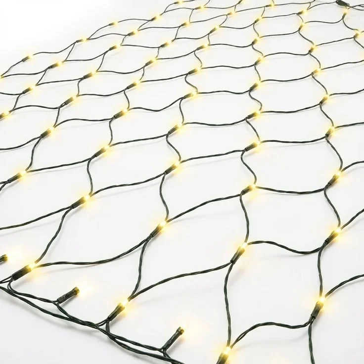 Gartenpirat Lichternetz mit warmweißen LEDs und Timer Batteriebetrieben