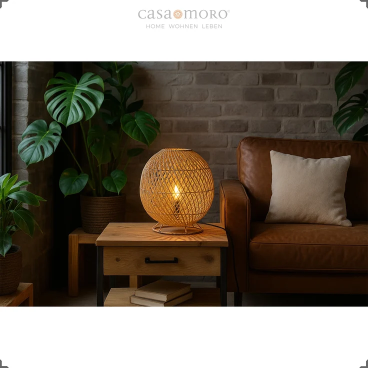 Rattan Pendelleuchte – Bild 20