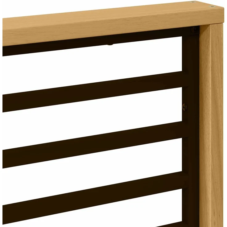 vidaXL Armlehnen Modul 2 pcs Weiß 80 x 6 x 61 cm Massivholz Akazie 901595 – Bild 8