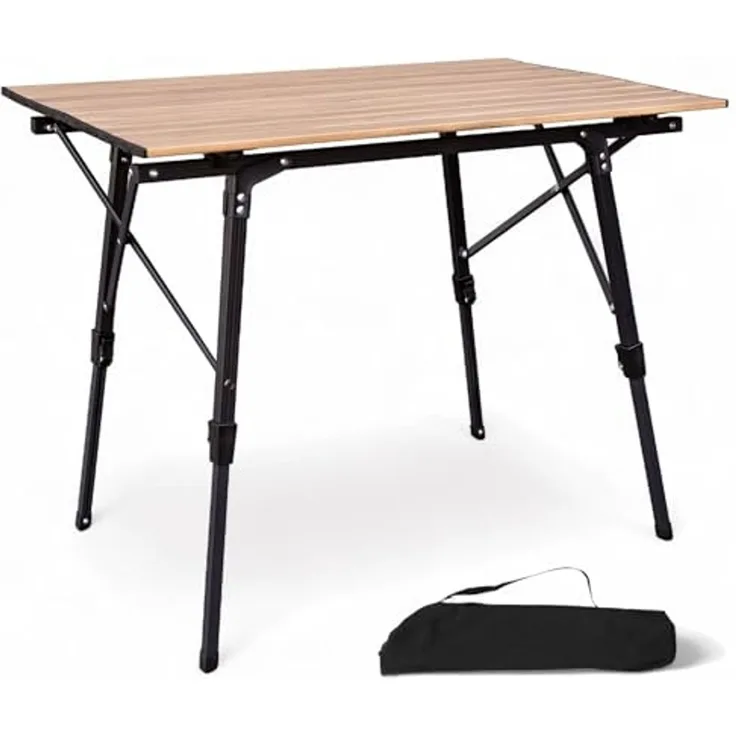 osoltus Camping Klapptisch Alu Tisch Fjord 90 cm x 59 cm höhenverstellbar