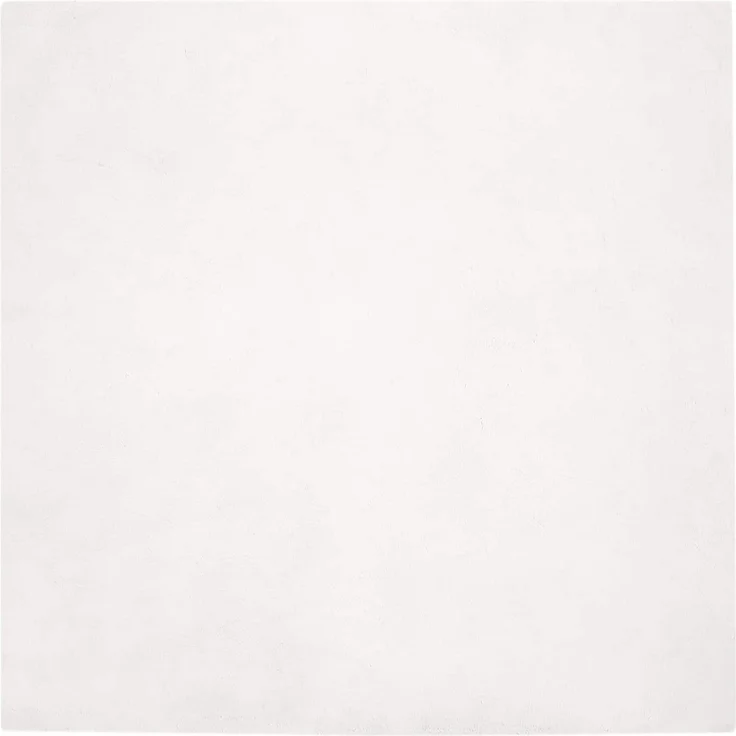 vidaXL Rutschfester Kunstfellteppich Olite Weiß 160 x 160 cm Polyester 42021620 – Bild 1