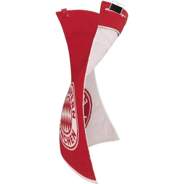 Stryve | Towell + | Sporthandtuch mit Tasche | Magnetclip | Offizielle FC Bayern Edition | bekannt aus Die Höhle der Löwen | ideal für Fitness und Sport – Bild 4